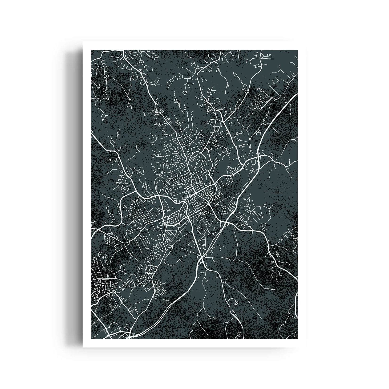 Urban Night Network - street map wall art