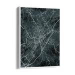 Urban Night Network - street map wall art