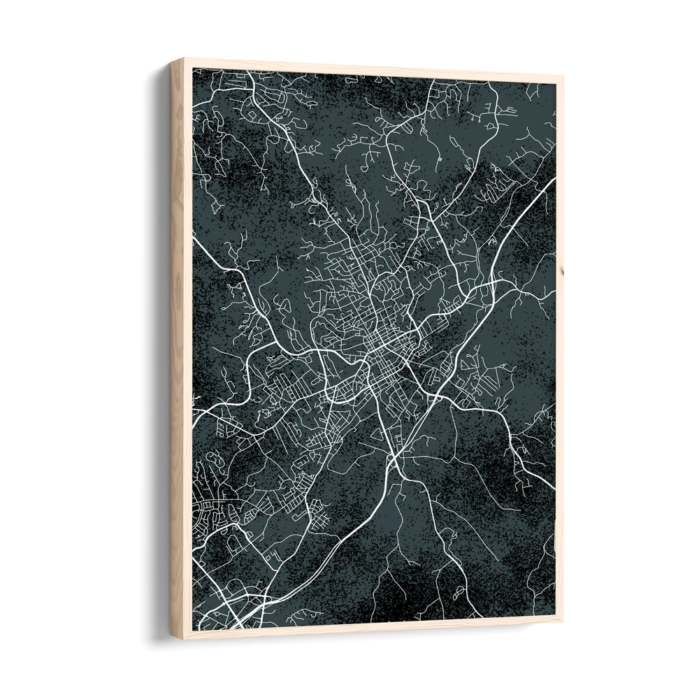 Urban Night Network - street map wall art