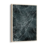 Urban Night Network - street map wall art