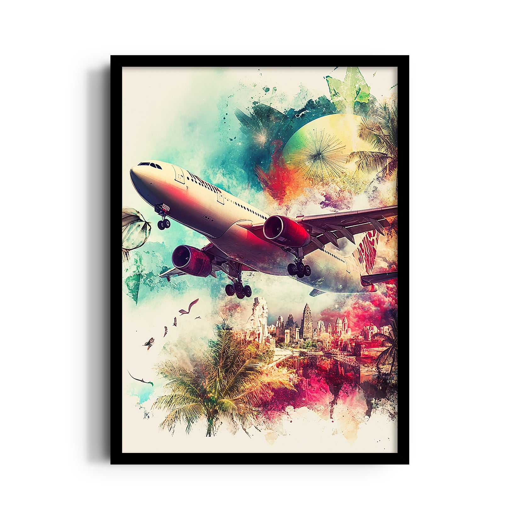 Vibrant Skybound Escape - Travel Wall Art