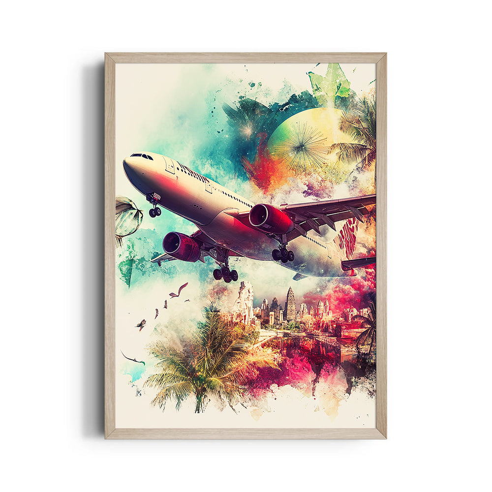 Vibrant Skybound Escape - Travel Wall Art