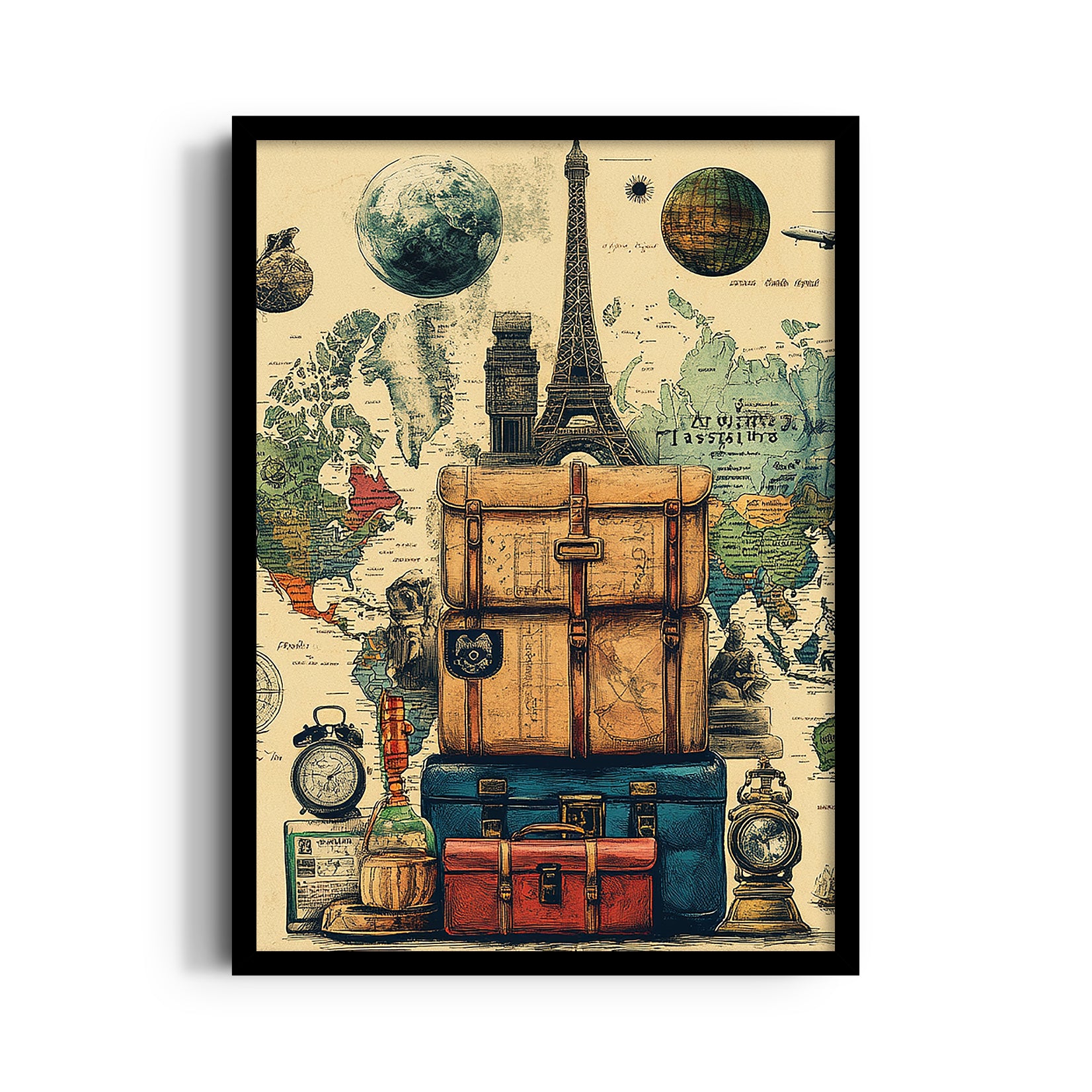 Vintage Explorer Voyage - Travel Wall Art
