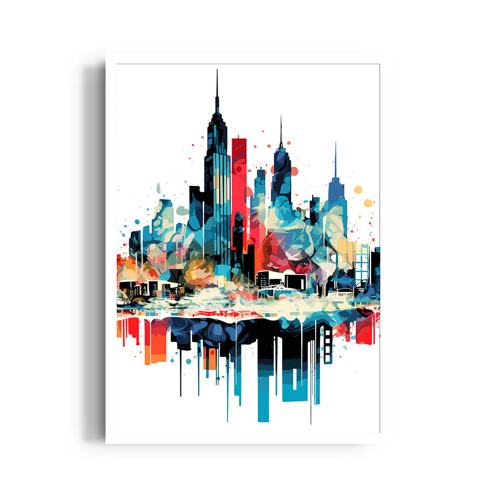 Vivid Metropolis Dream - City Wall Art