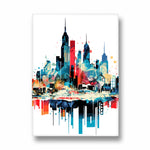 Vivid Metropolis Dream - City Wall Art