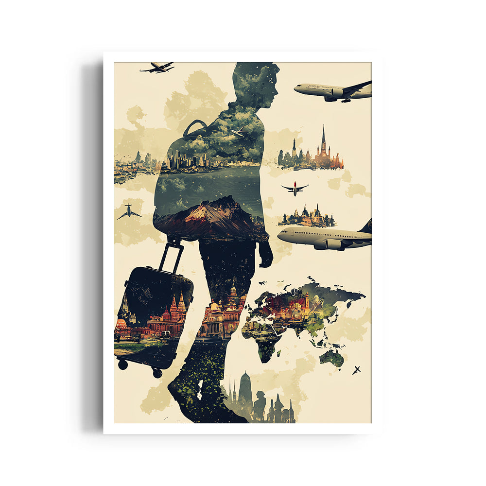 Wanderer Across Worlds - Travel Wall Art