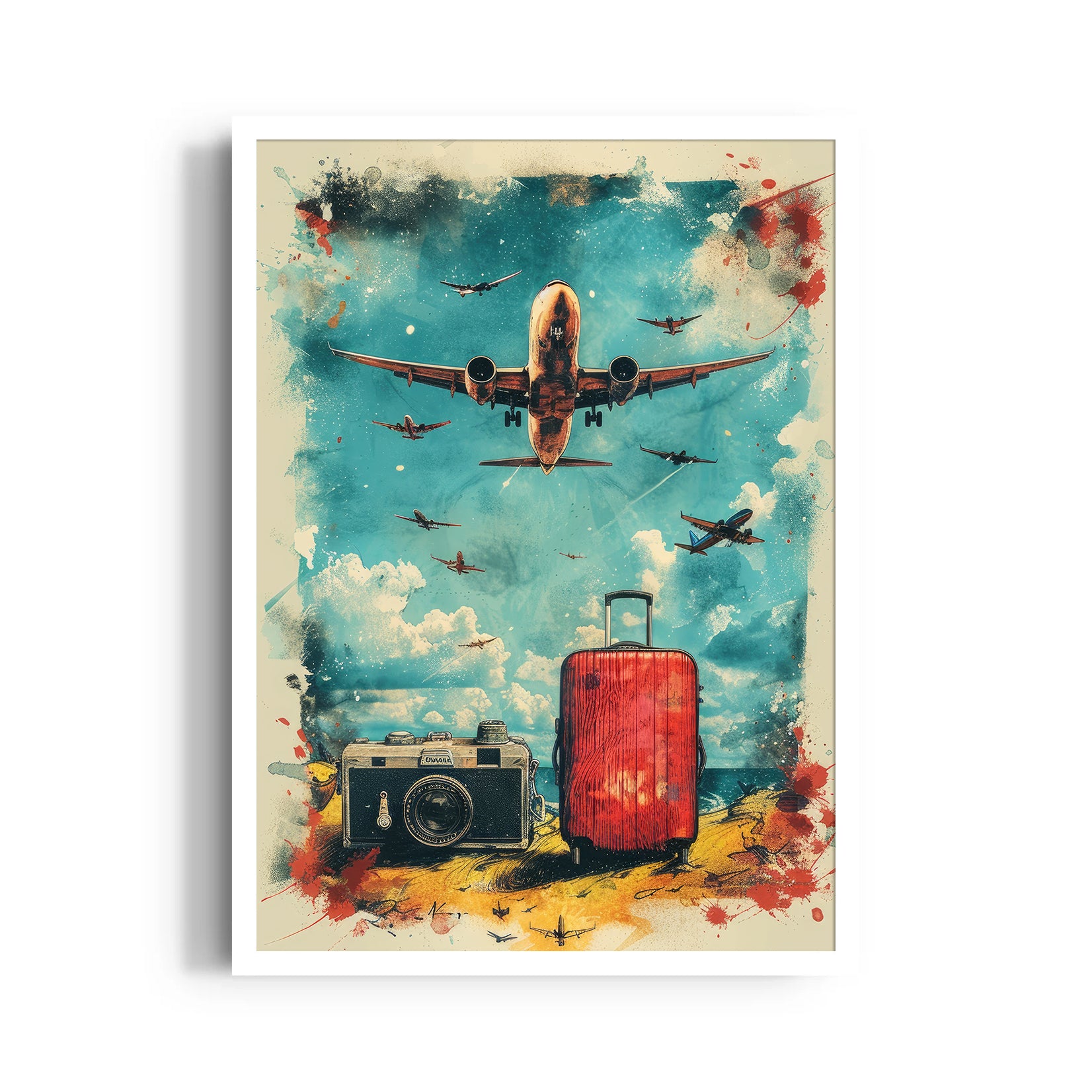 Wanderer Skybound Escape - Travel Wall Art