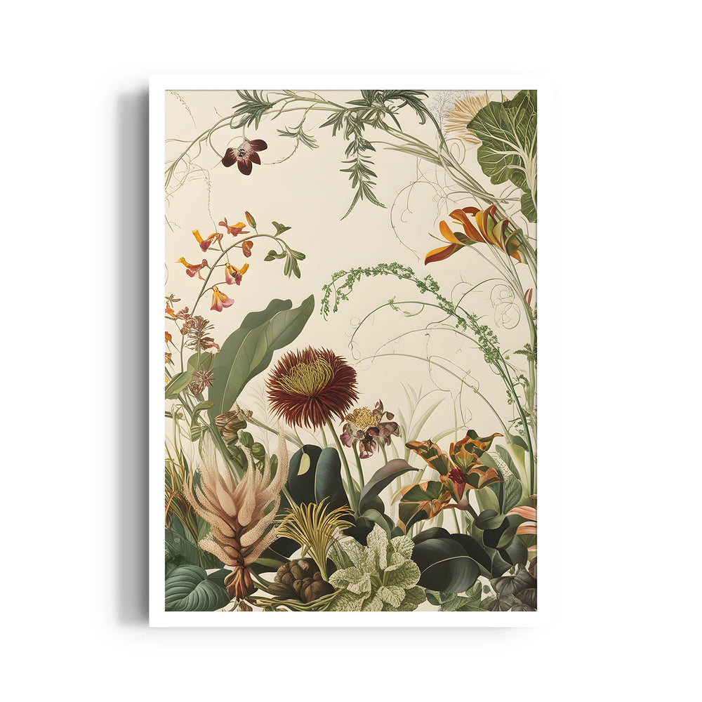 Wild Garden Symphony - Botanical Wall Art