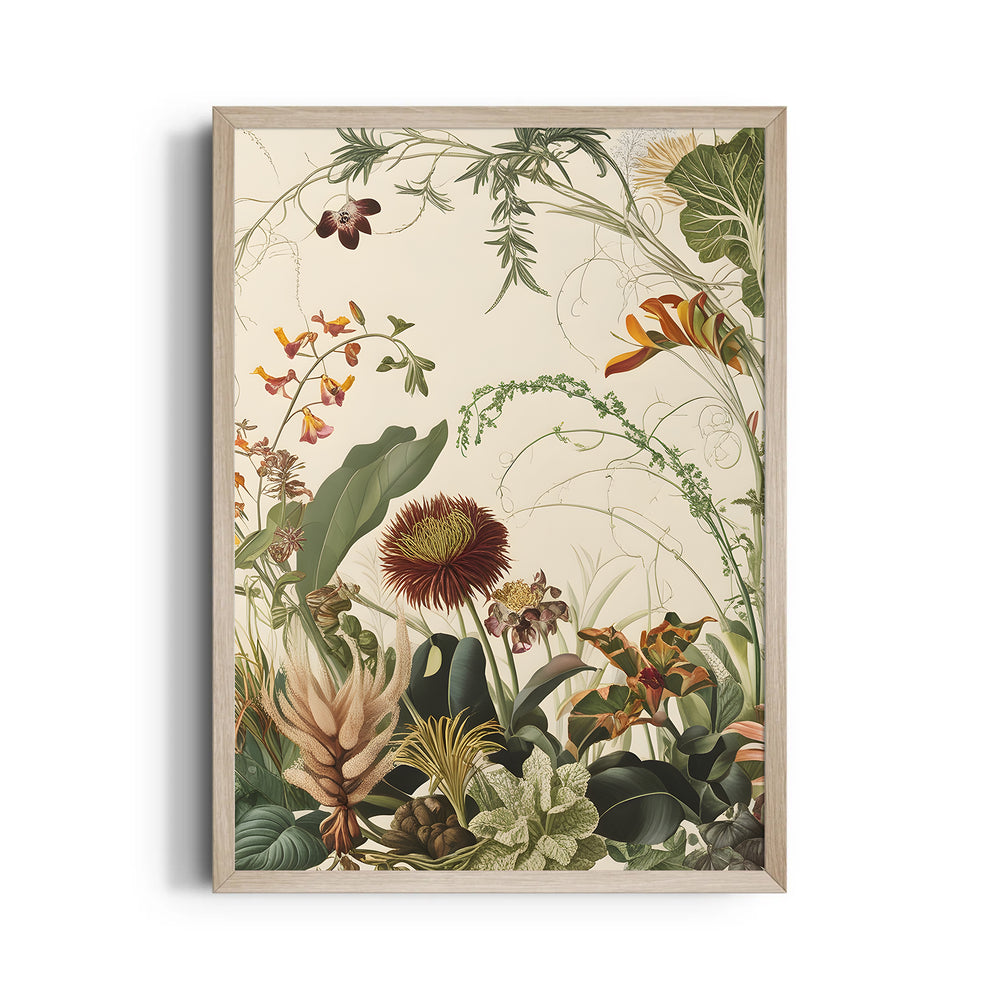 Wild Garden Symphony - Botanical Wall Art