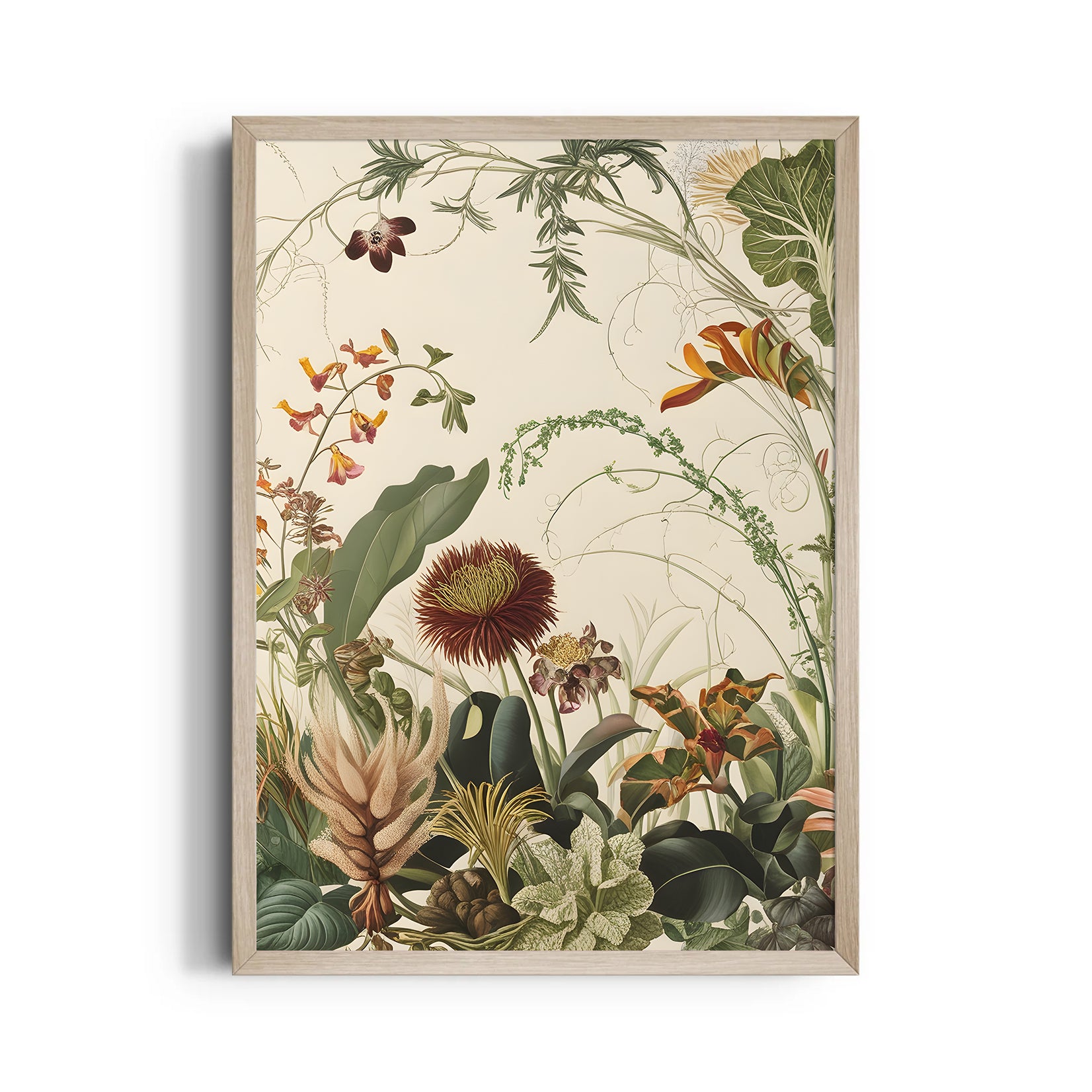 Wild Garden Symphony - Botanical Wall Art