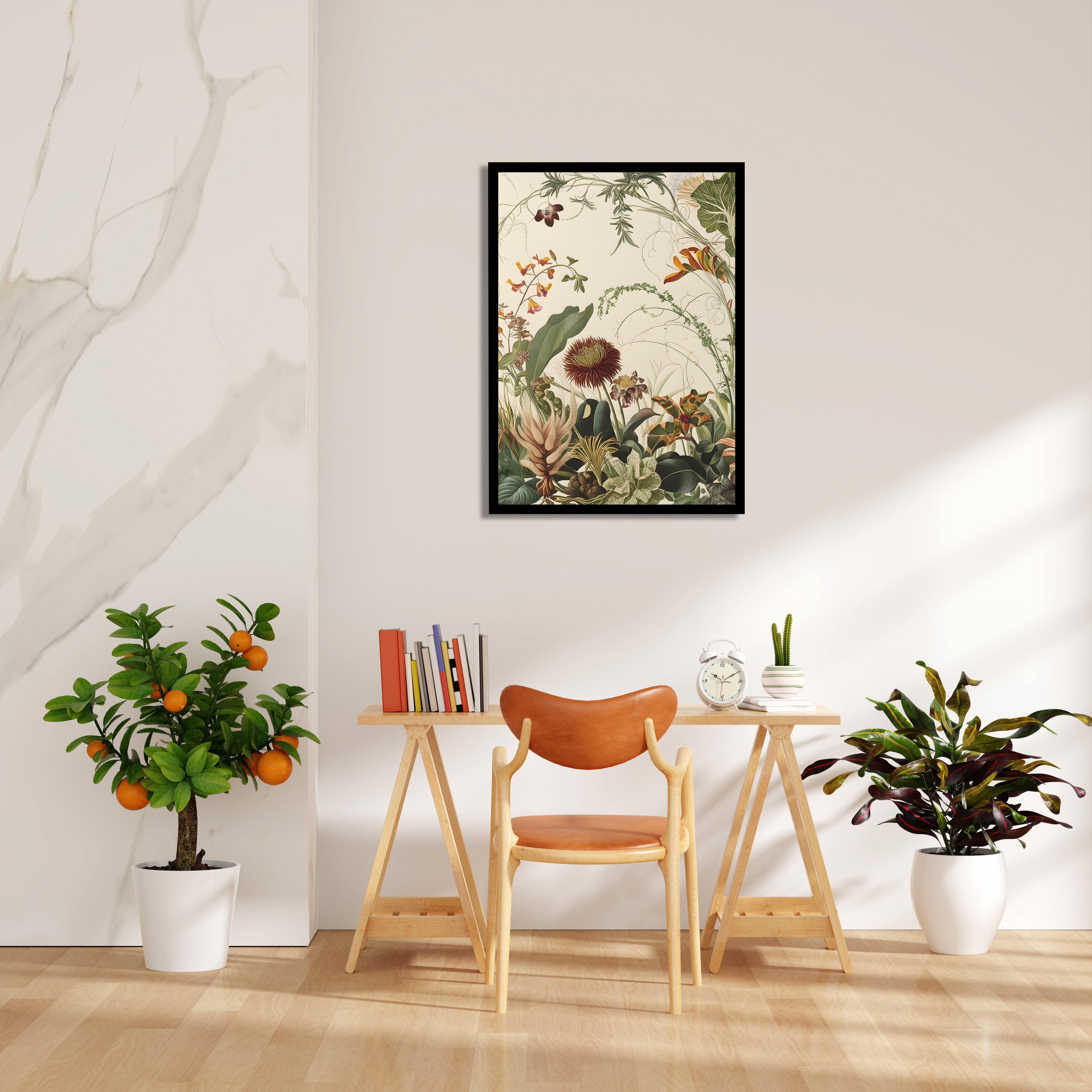 Wild Garden Symphony - Botanical Wall Art