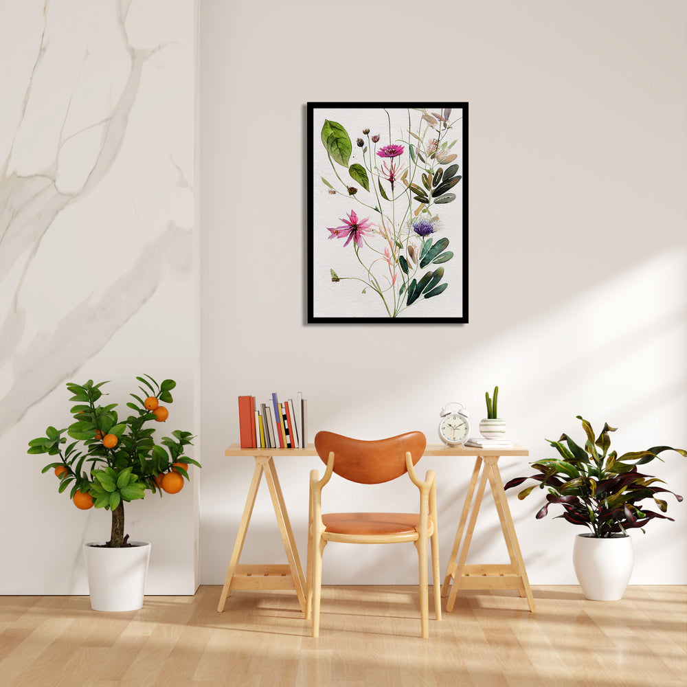 Wildflower Botanical Study - Botanical Wall Art