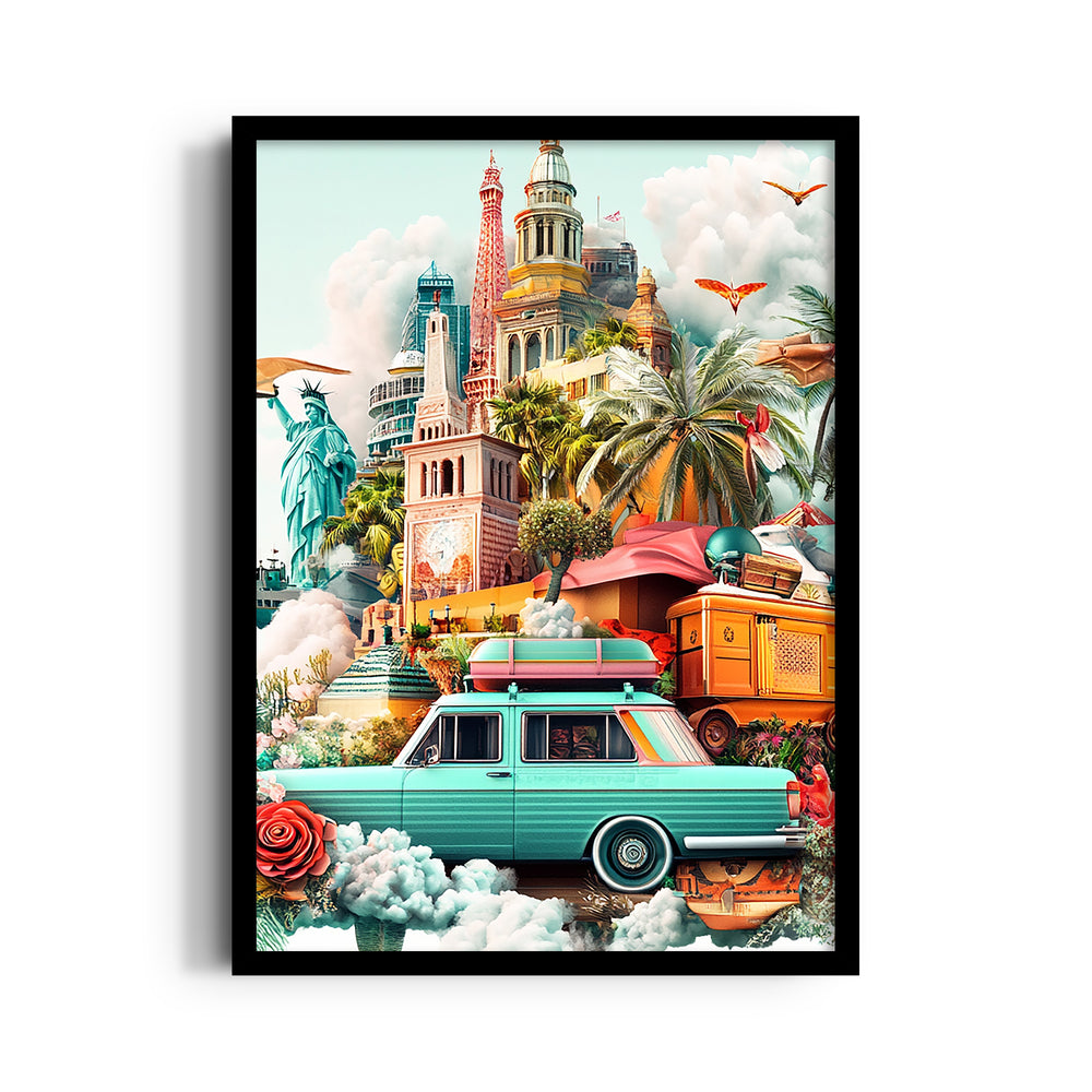World Explorer Road Trip - Travel Wall Art