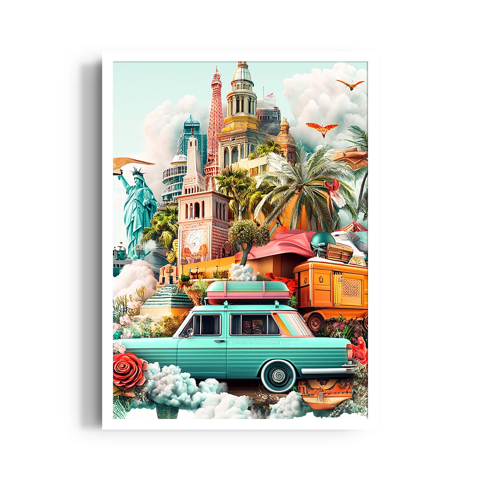 World Explorer Road Trip - Travel Wall Art