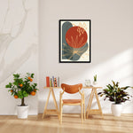 Abstract Boho Floral Sunburst - Boho Modern Wall Art