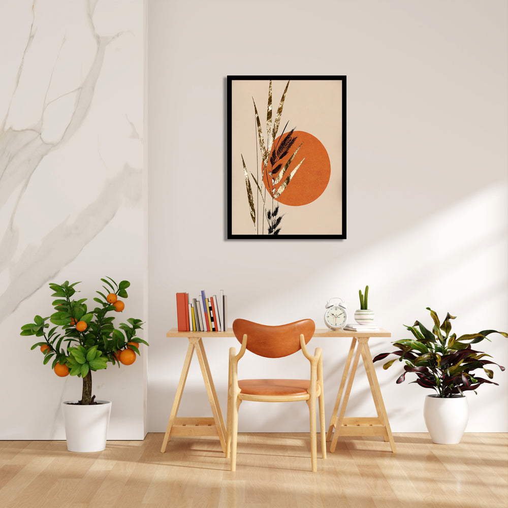 Boho Botanical Sunburst - Boho Modern Wall Art