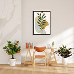 Boho Botanical Earth Shapes - Boho Modern Wall Art