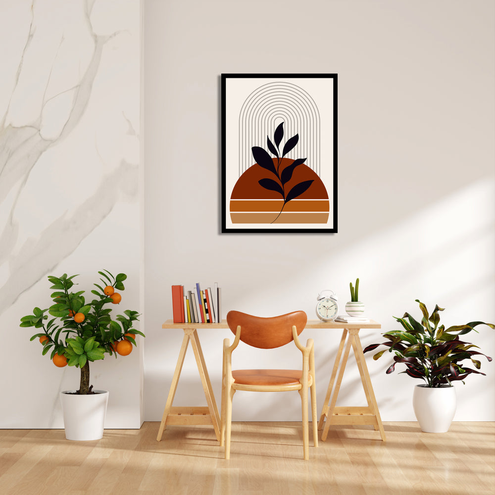 Boho Sunset Botanical Arch - Boho Modern Wall Art