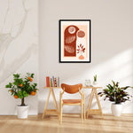 Boho Terracotta Botanical Arches - Boho Modern Wall Art