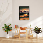 Amber Mesa Sunset – Landscape Modern Wall Art