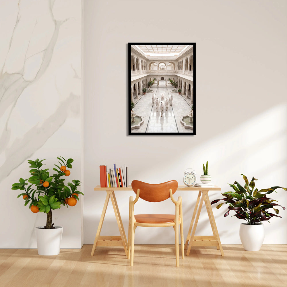 Royal Palace Serenity — 7 Horses Vastu Art