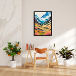 Alpine Meadow Valley – Landscape Modern Wall Art - Pillow Fights