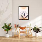 Boho Rainbow Botanical Silhouette – Boho Modern Wall Art