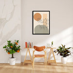 Boho Wildflower Abstract Balance - Boho Modern Wall Art