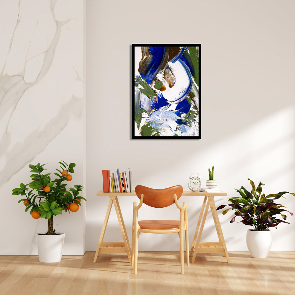 Oceanic Brushstorm - Abstract Modern Art