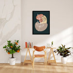 Boho Abstract Botanical Contrast - Boho Modern Wall Art