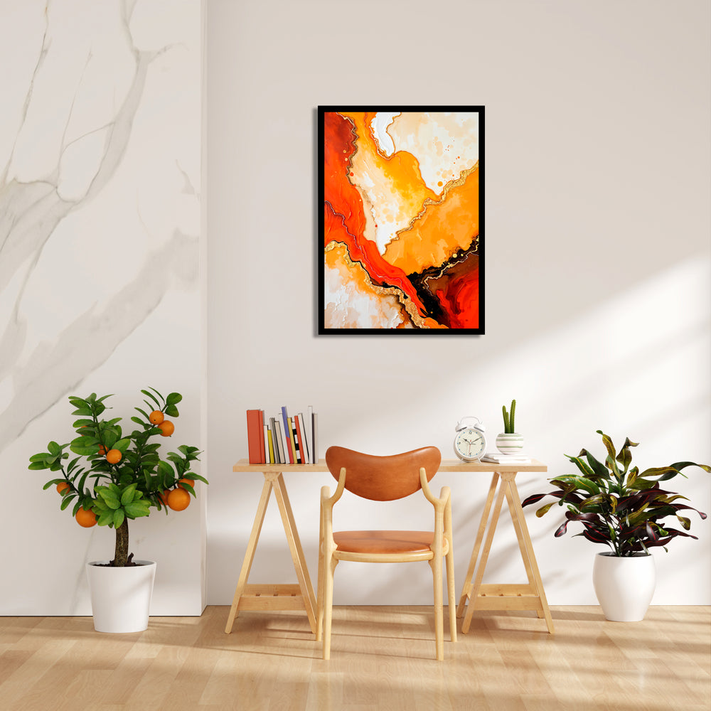 Molten Aurora Veins – Abstract Modern Art