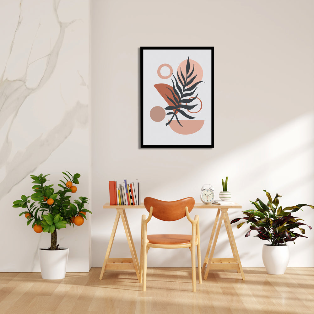 Boho Abstract Botanical Balance - Boho Modern Wall Art