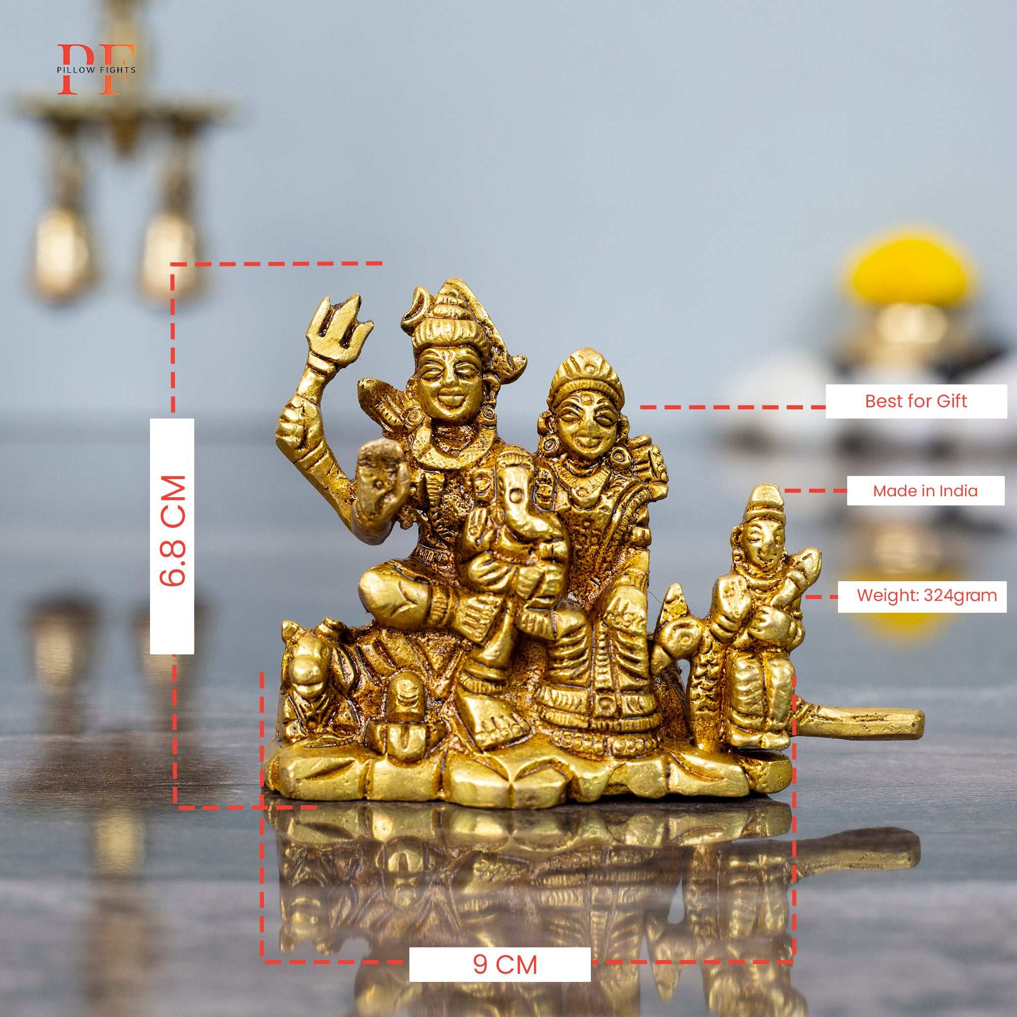 Divine Family of Shiva, Parvati, Ganesha & Kartikeya